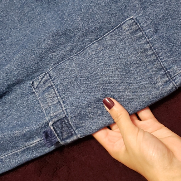 Vintage Basic Editions Capri Elastic Waist Crop Cargo Jean Drawstring Pants - Picture 6 of 7